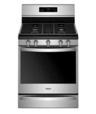 *5.8 cubic foot freestanding gas range with Frozen Bake Technology